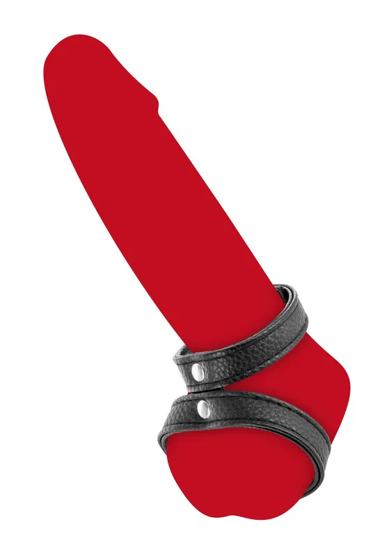 Ерекційне кільце подвійне Fetish Tentation Double Cockring, чорне