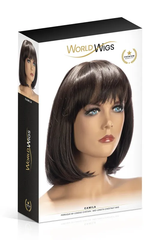 Перука World Wigs CAMILA MID-LENGTH CHESTNUT, каштанова