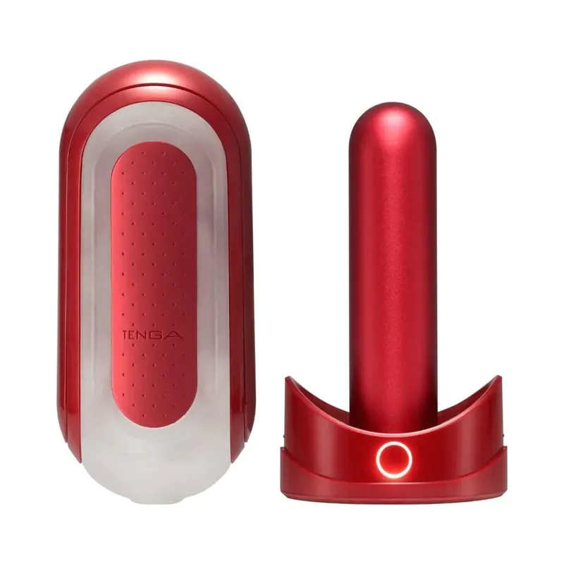 Мастурбатор Tenga Flip Zero Red + Flip Warming Set із нагрівачем