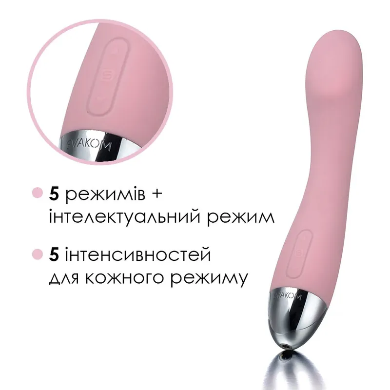 Вібратор для точки G Svakom Amy, рожевий колір
