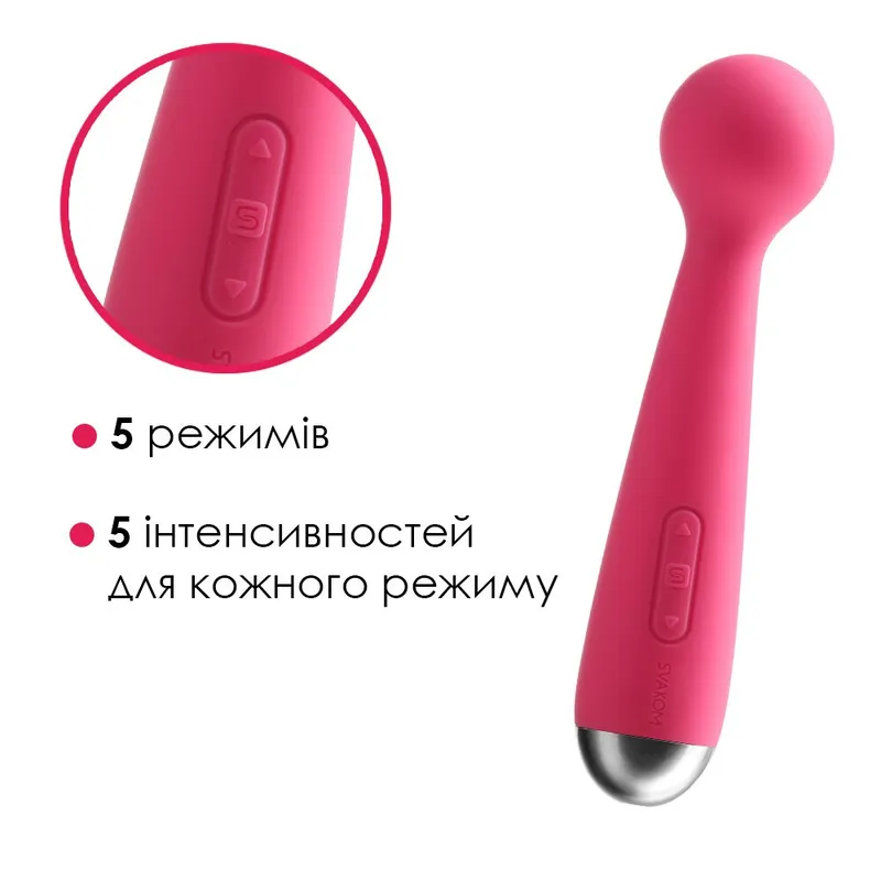 Вібромасажер Svakom Mini Emma Plum Red з інтелектуальним режимом