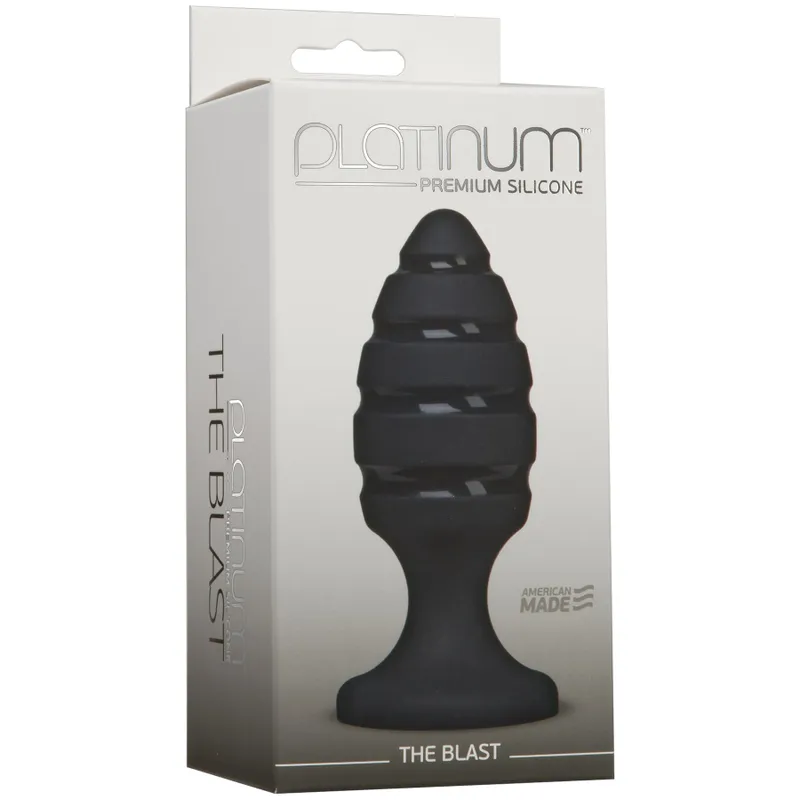 Анальний плаг Doc Johnson Platinum Premium Silicone — The Blast, чорний