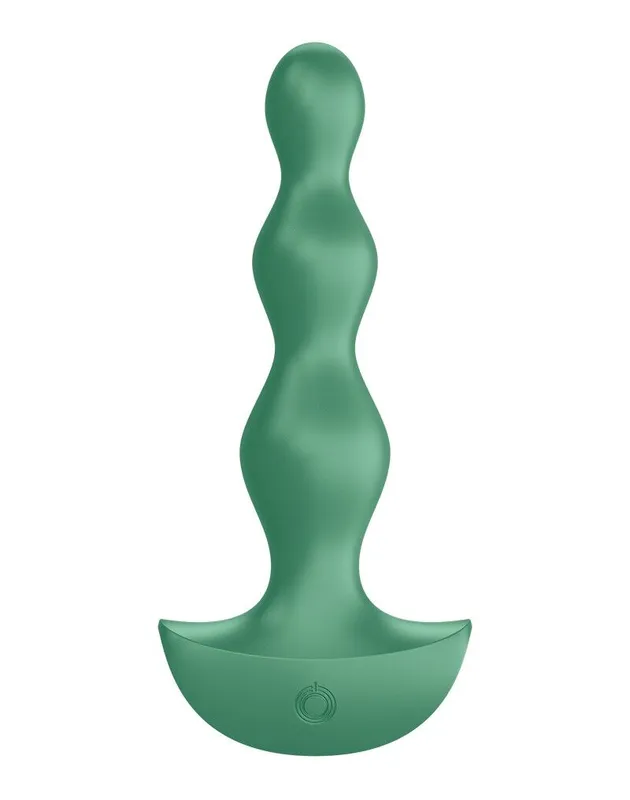 Анальний стимулятор-намистини Satisfyer Lolli-Plug 2 Green з двома моторами