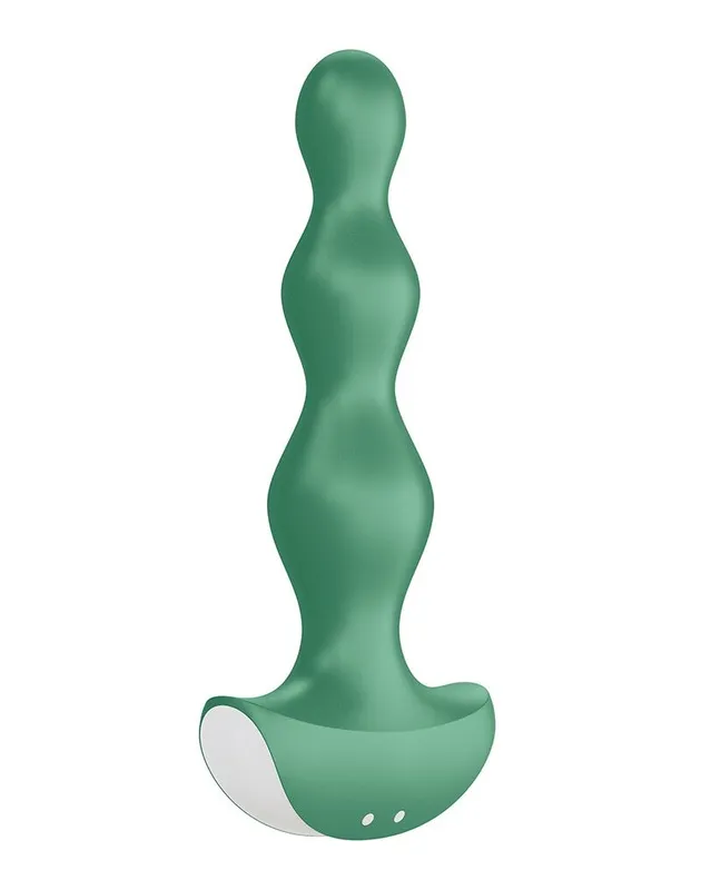 Анальний стимулятор-намистини Satisfyer Lolli-Plug 2 Green з двома моторами