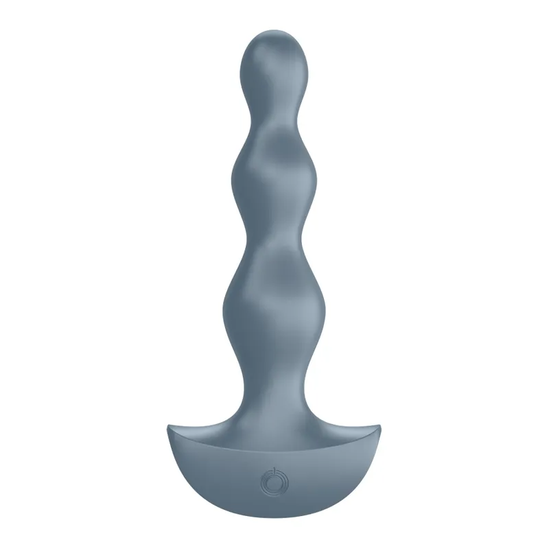 Анальний стимулятор-намистини Satisfyer Lolli-Plug 2 з двома моторами, Ice blue