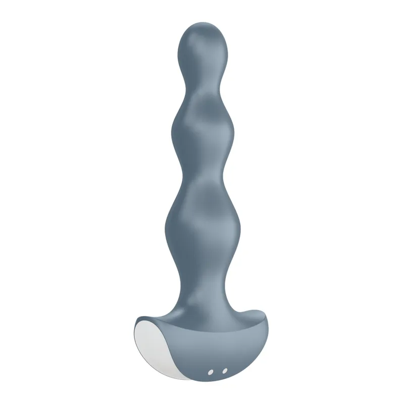Анальний стимулятор-намистини Satisfyer Lolli-Plug 2 з двома моторами, Ice blue