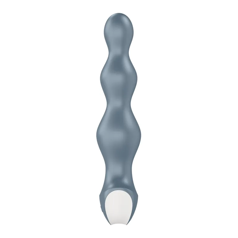 Анальний стимулятор-намистини Satisfyer Lolli-Plug 2 з двома моторами, Ice blue