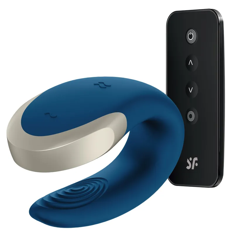 Вібратор для пар Satisfyer Double Love, силікон, з пультом ДК