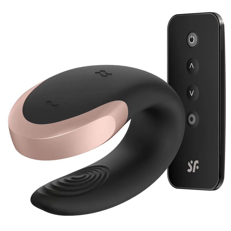 Вібратор для пар Satisfyer Double Love, силікон, керування зі смартфону