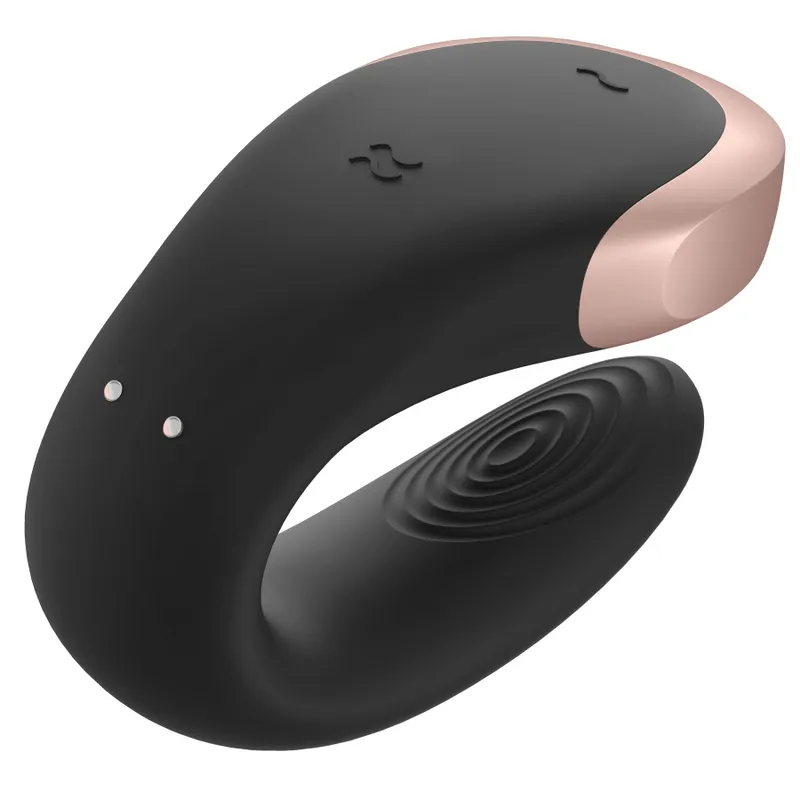 Вібратор для пар Satisfyer Double Love, силікон, керування зі смартфону