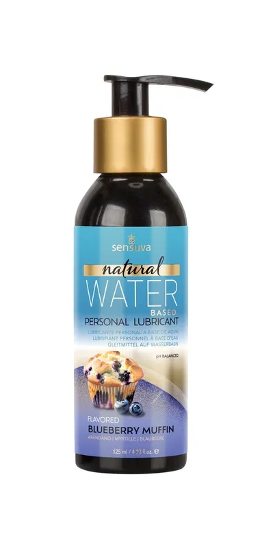 Лубрикант на водній основі Sensuva Natural Water-Based Blueberry Muffin 125 мл