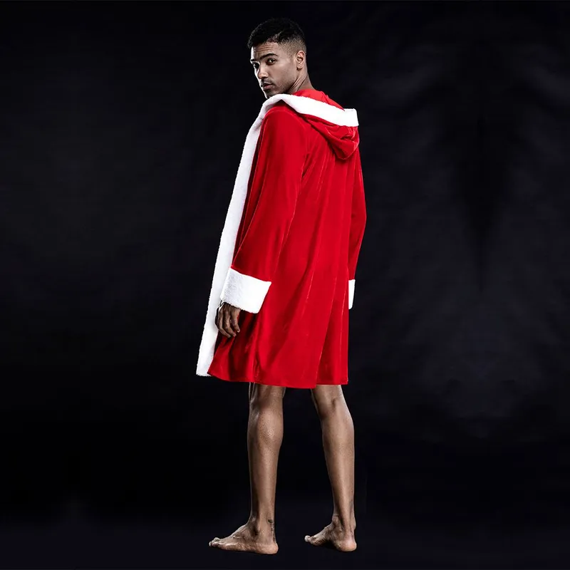 Чоловічий еротичний костюм «Звабливий Санта» JSY, One Size, червоний