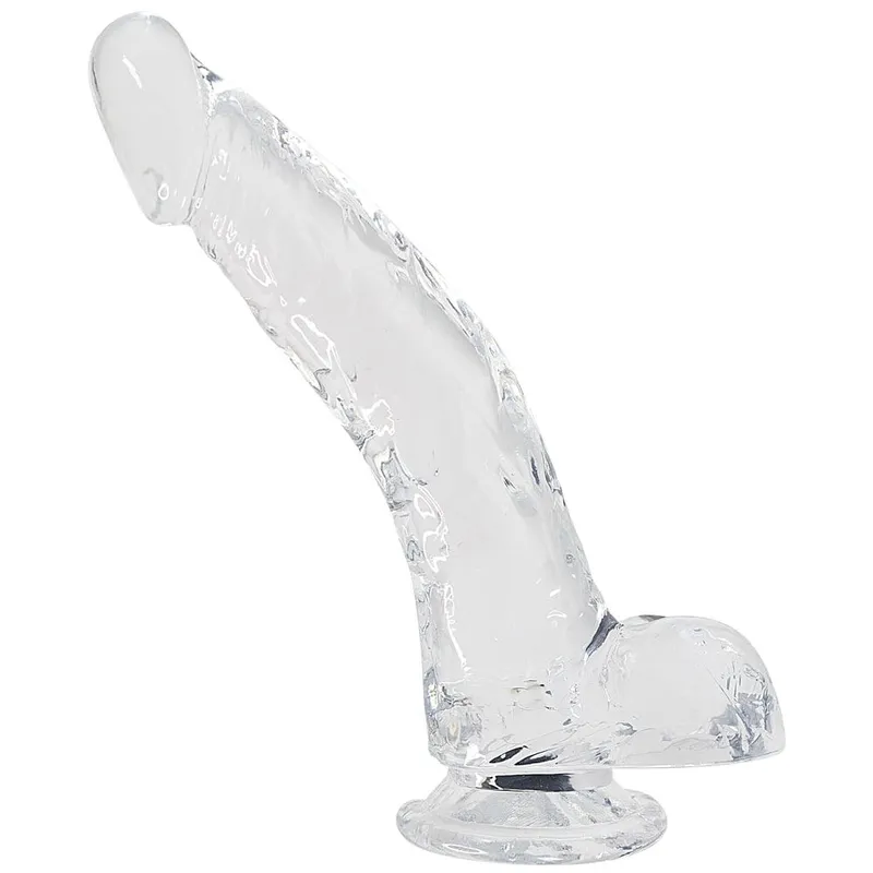 Фалоімітатор Alive Jelly Dildo Stallion, прозорий, ТПЕ, 22 см