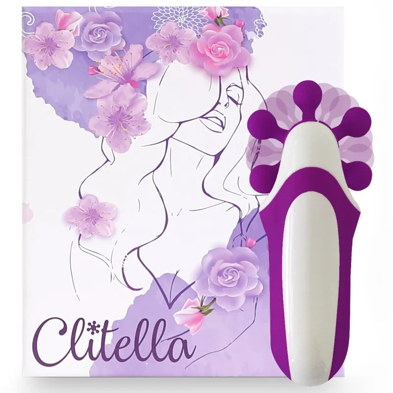 Стимулятор з імітацією оральних пестощів FeelzToys - Clitella, фіолетовий