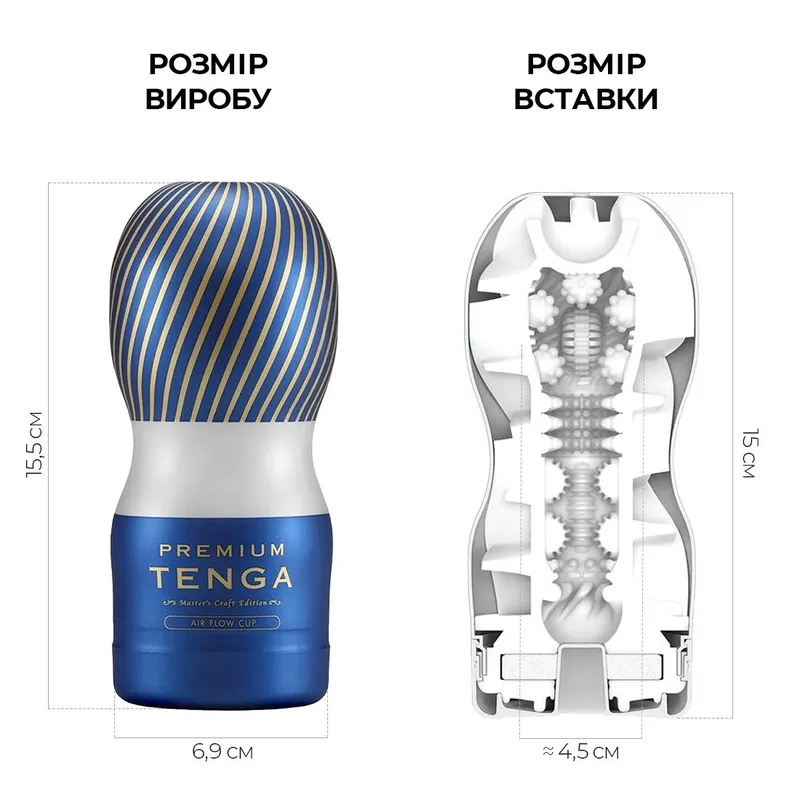 Мастурбатор Tenga Premium Air Flow Cup із 24 повітряними камерами