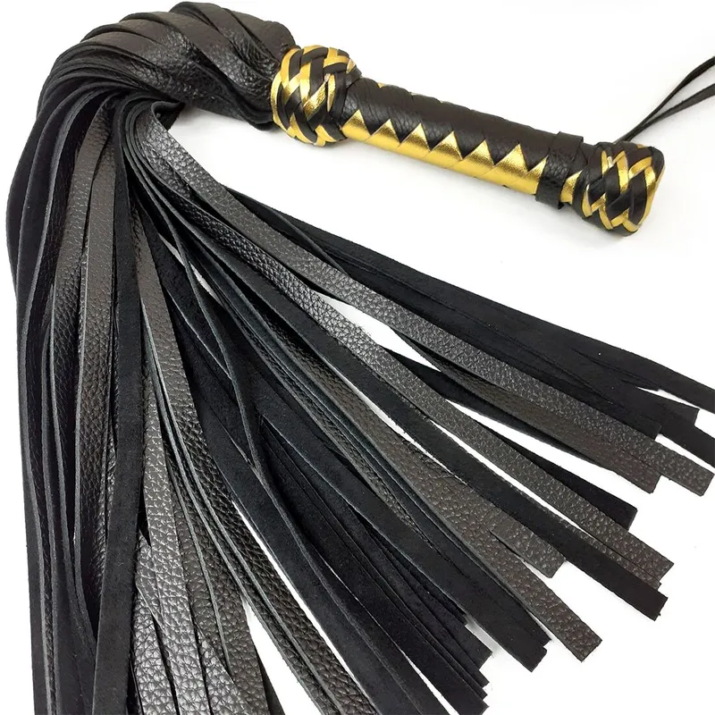 Флоггер BDSM Art of Sex Flogger Classical, натуральна шкіра, 50 хвостів