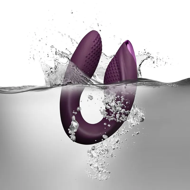 Вібратор для пар Rocks Off Rock Chick Diva Purple з пультом ДК