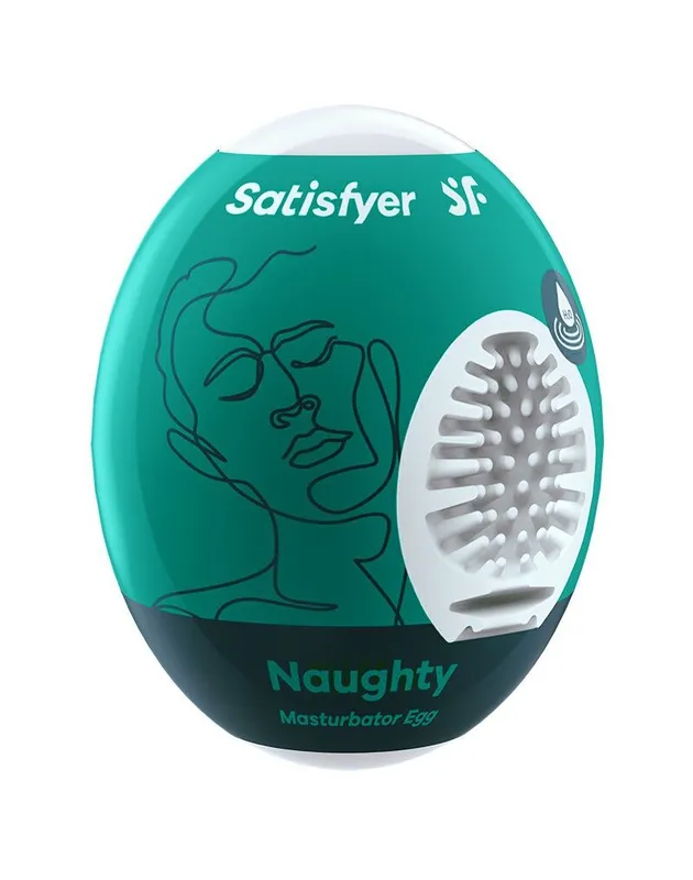 Мастурбатор-яйце Satisfyer Masturbator Egg Naughty, самозмащувальний, одноразовий