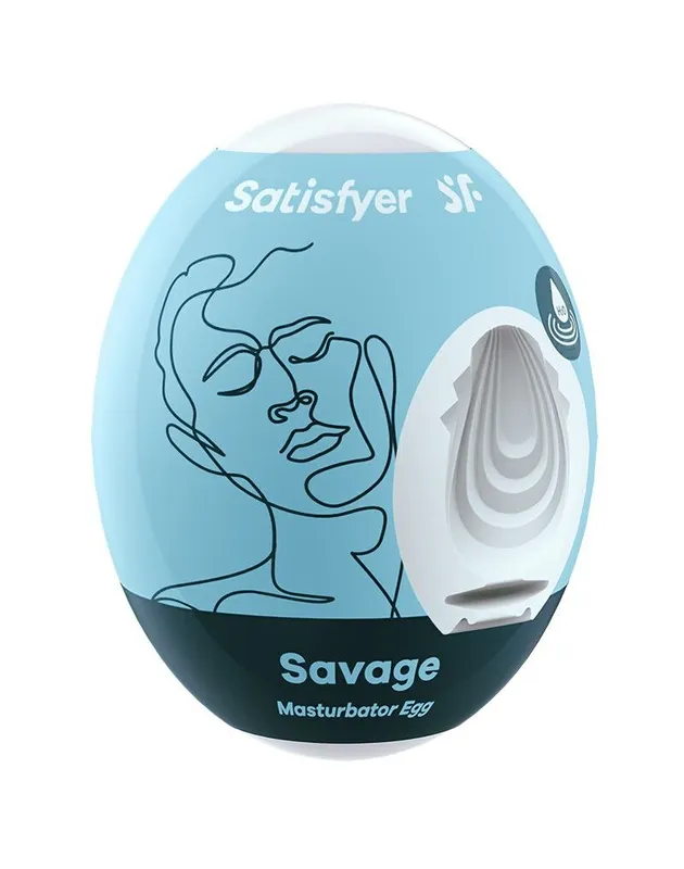 Мастурбатор-яйце Satisfyer Masturbator Egg Savage (Німеччина)