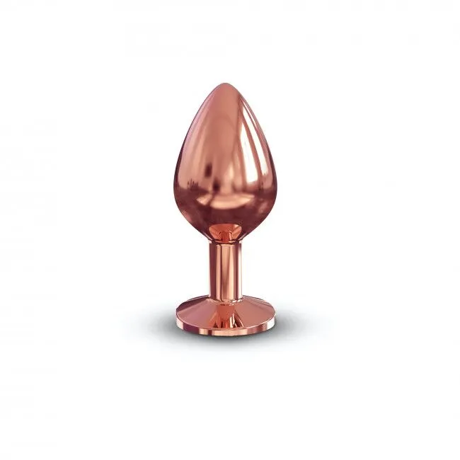 Металева анальна пробка Dorcel Diamond Plug M, мідна
