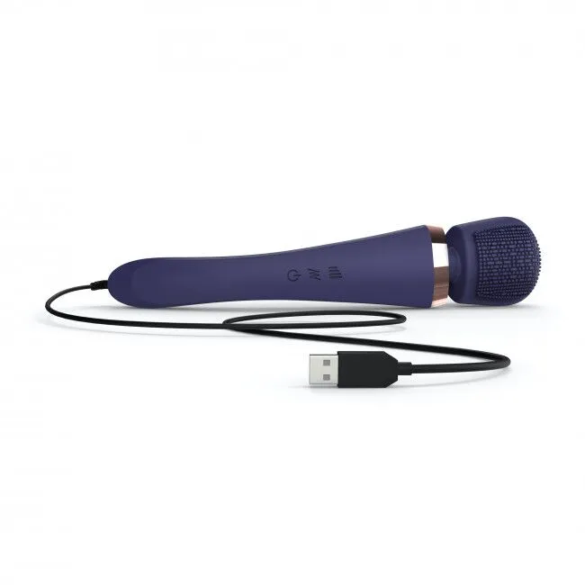 Вібромасажер з силіконовою щіточкою Love To Love Brush Crush – Midnight Indigo, фіолетовий