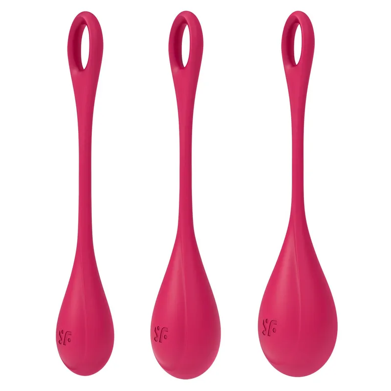 Набір вагінальних кульок Satisfyer Yoni Power 1 Red, діаметр 2-3 см