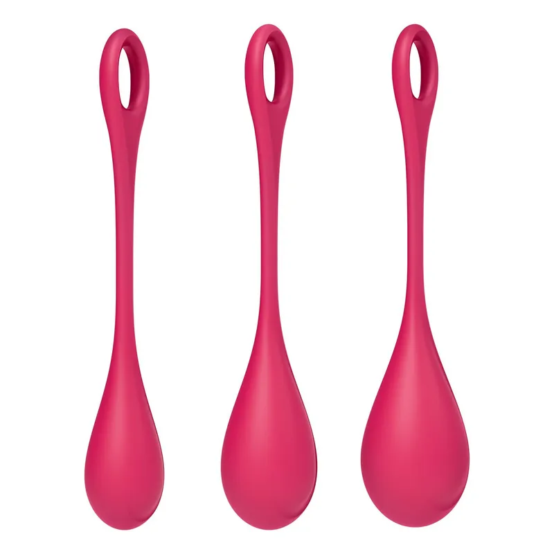 Набір вагінальних кульок Satisfyer Yoni Power 1 Red, діаметр 2-3 см