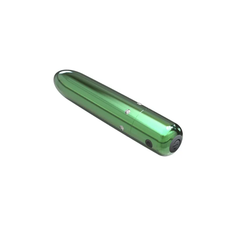 Віброкуля PowerBullet - Pretty Point Rechargeable Bullet Teal, зелена