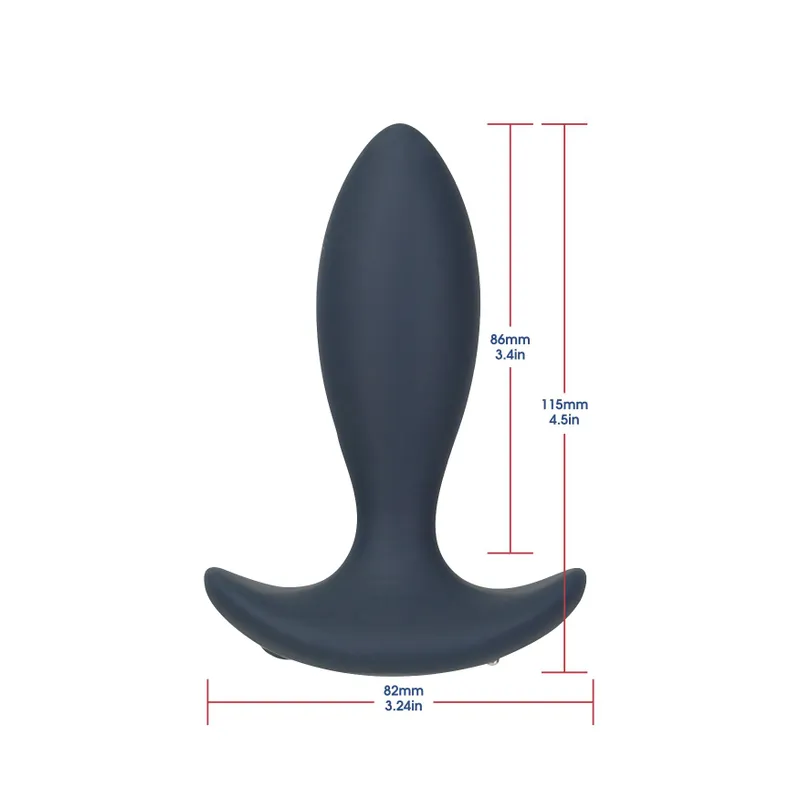 Анальна пробка з пульсацією Lux Active Throb 4.5", з пультом ДК