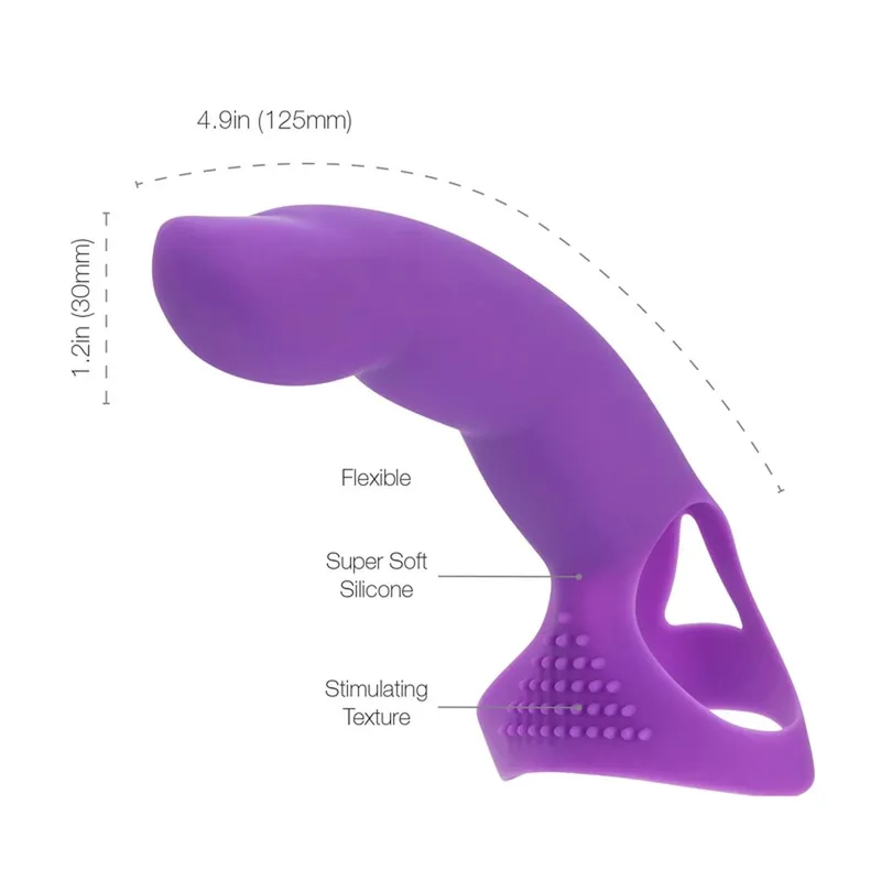 Насадка на палець Simple&True Extra Touch Finger Dong Purple, фіолетова