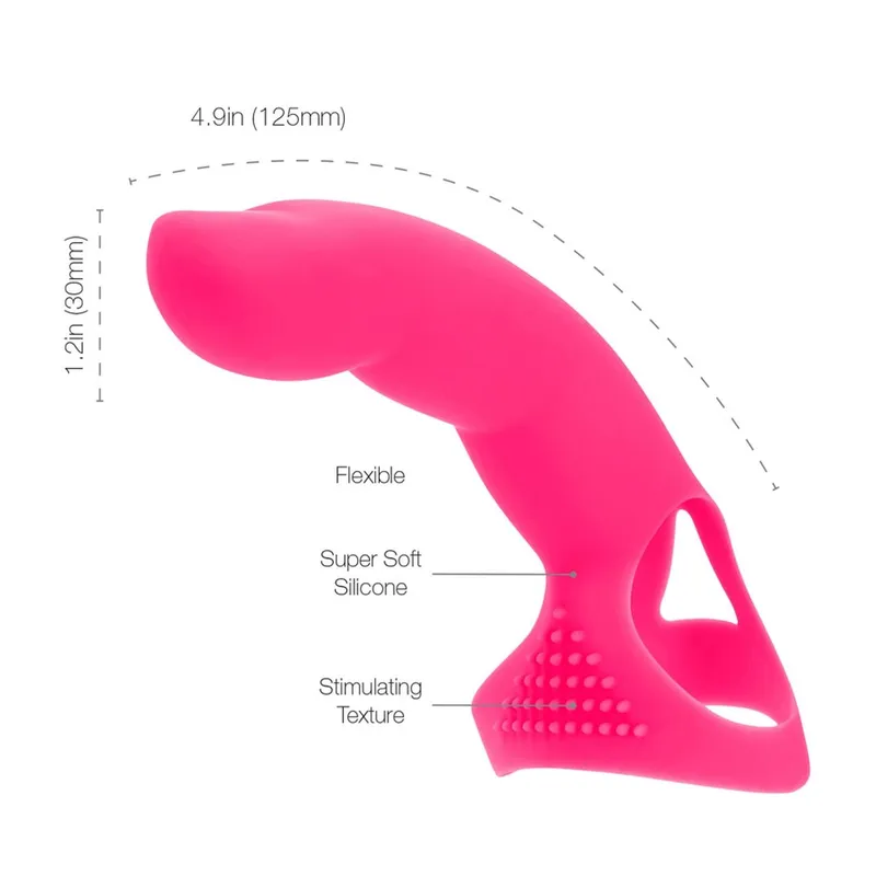 Насадка на палець Simple&True Extra Touch Finger Dong Pink, PowerBullet