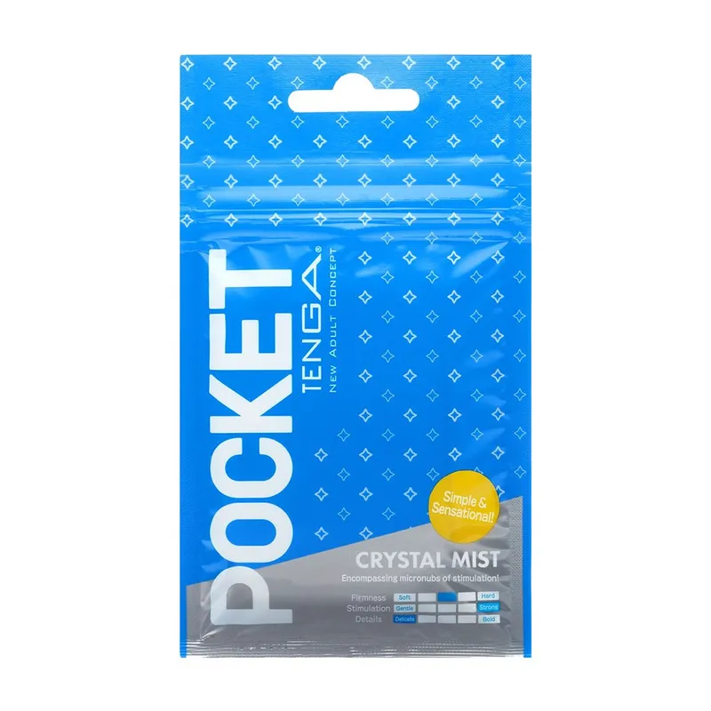 Мастурбатор TENGA Pocket Crystal Mist, дорожній формат