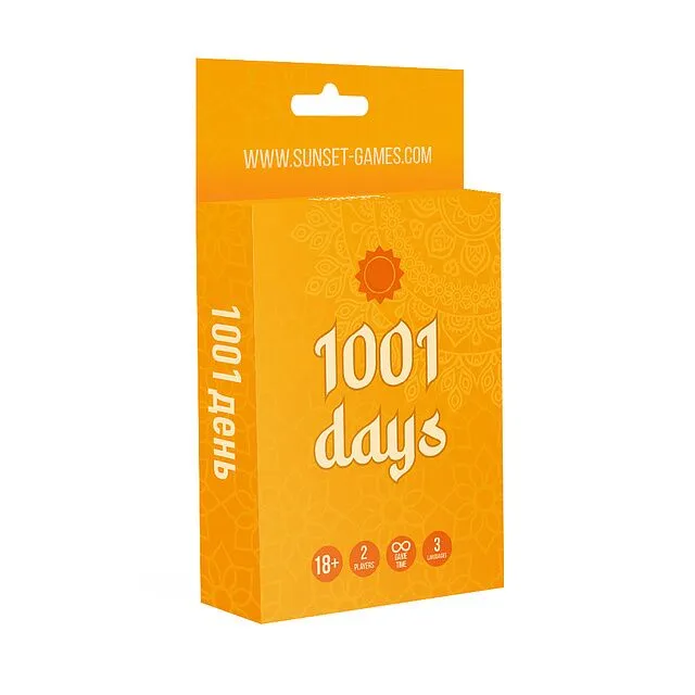 Еротична гра для пар «1001 Days» Sunset Games, 54 картки
