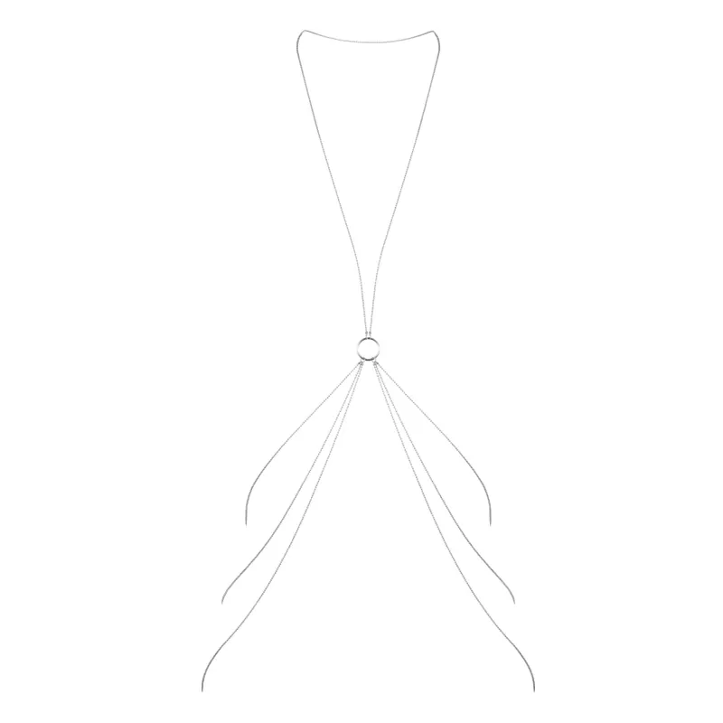 Ланцюжок для тіла Bijoux Indiscrets Magnifique 8 Body Chain — Silver