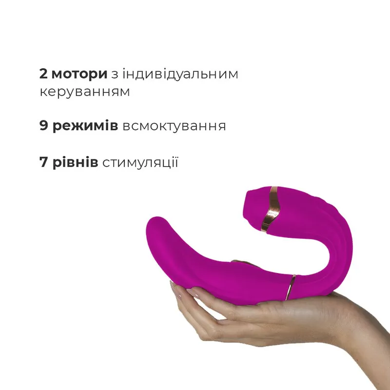 Вібратор із вакуумною стимуляцією клітора Adrien Lastic My G