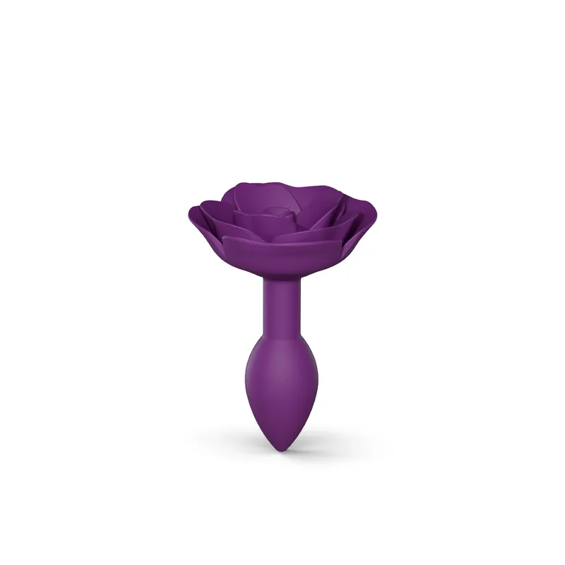 Анальна пробка Love To Love OPEN ROSES S SIZE - PURPLE RAIN, силіконова
