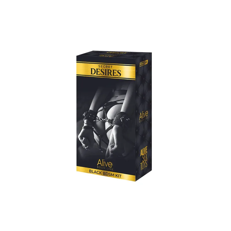 Набір БДСМ-аксесуарів Alive Secret Desires Black Kit (8 предметів)