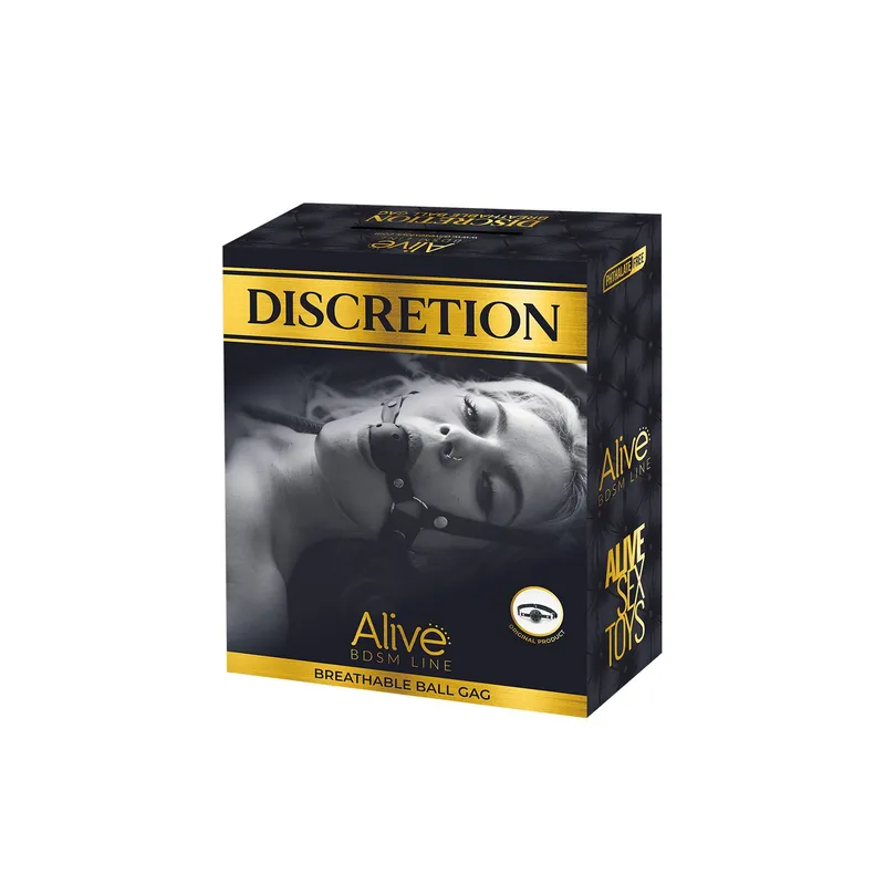 Кляп Alive Discretion Red з отворами для дихання