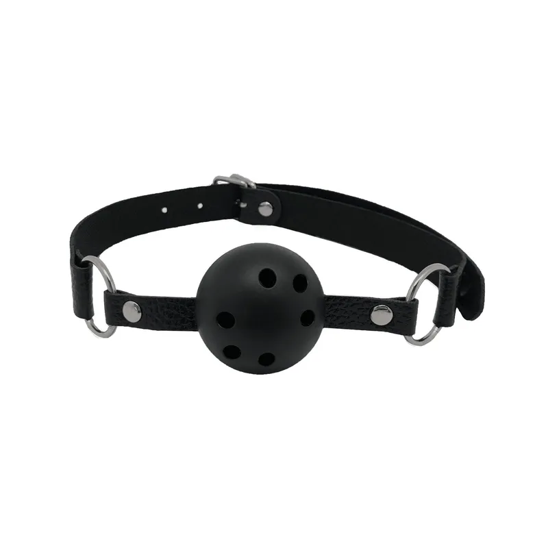 Кляп Alive Discretion Black з отворами для дихання