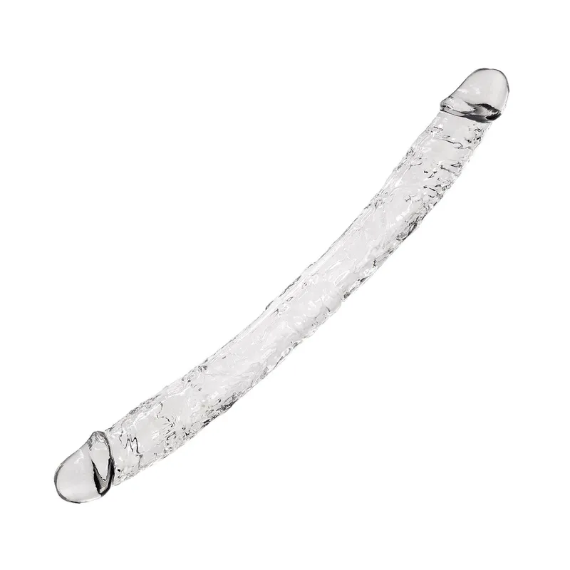 Двосторонній фалоімітатор Alive Supreme Jelly Dildo, прозорий