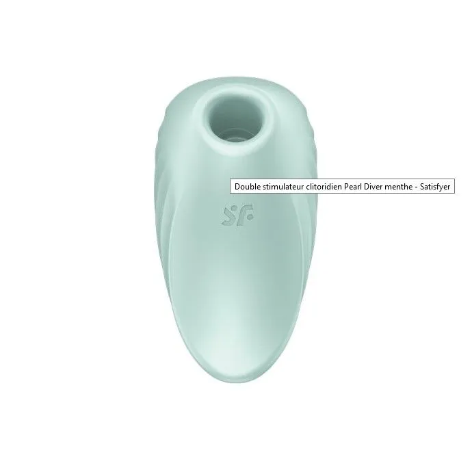 Вакуумний кліторальний стимулятор Satisfyer Pearl Diver Mint
