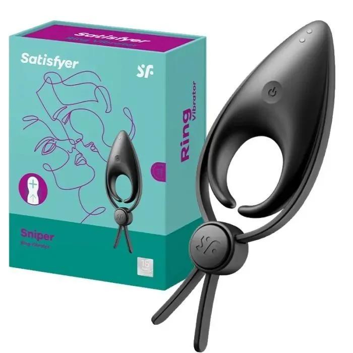 Ерекційне віброкільце-ласо Satisfyer Sniper з регулюванням розміру