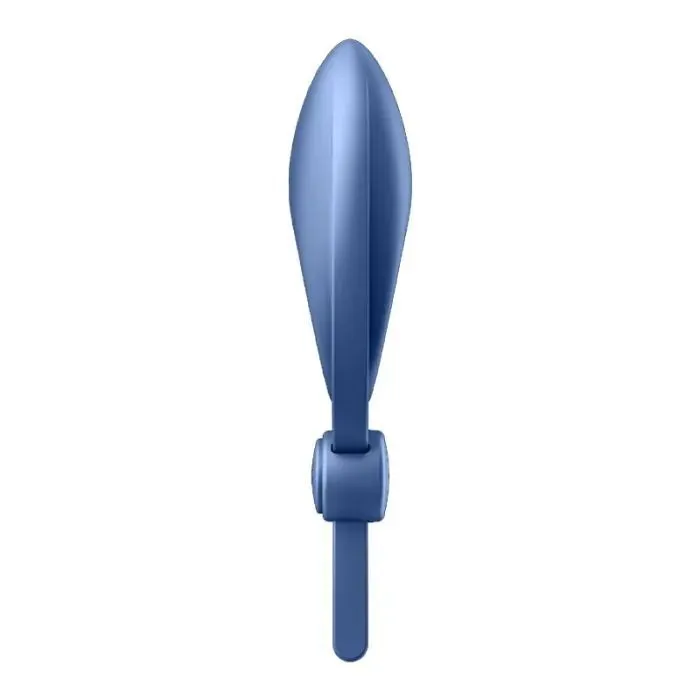 Ерекційне віброкільце-ласо Satisfyer Sniper з регулюванням розміру, синє