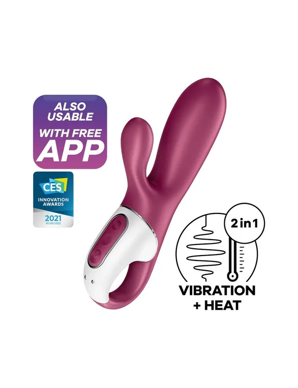 Вібратор-кролик Satisfyer Hot Bunny з підігрівом та смарт-керуванням