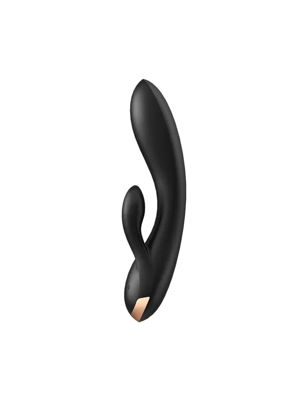 Смарт-вібратор-кролик Satisfyer Double Flex Black з подвійним відростком