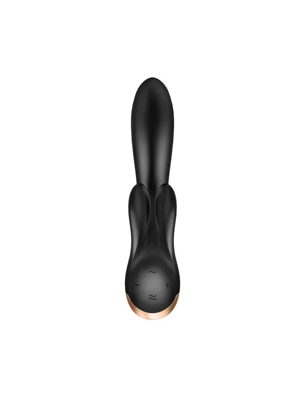 Смарт-вібратор-кролик Satisfyer Double Flex Black з подвійним відростком