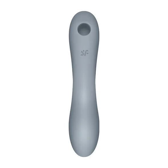 Вакуумний стимулятор з вібрацією Satisfyer Curvy Trinity 3 BlueGrey