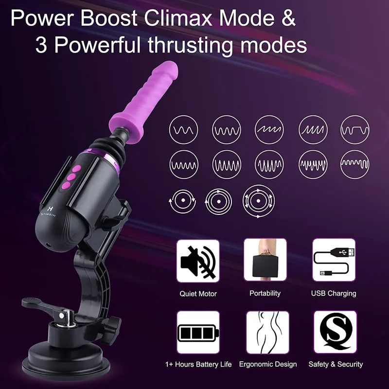 Міні секс-машина Hismith Mini Capsule Sex-Machine with Strong Suction Cup