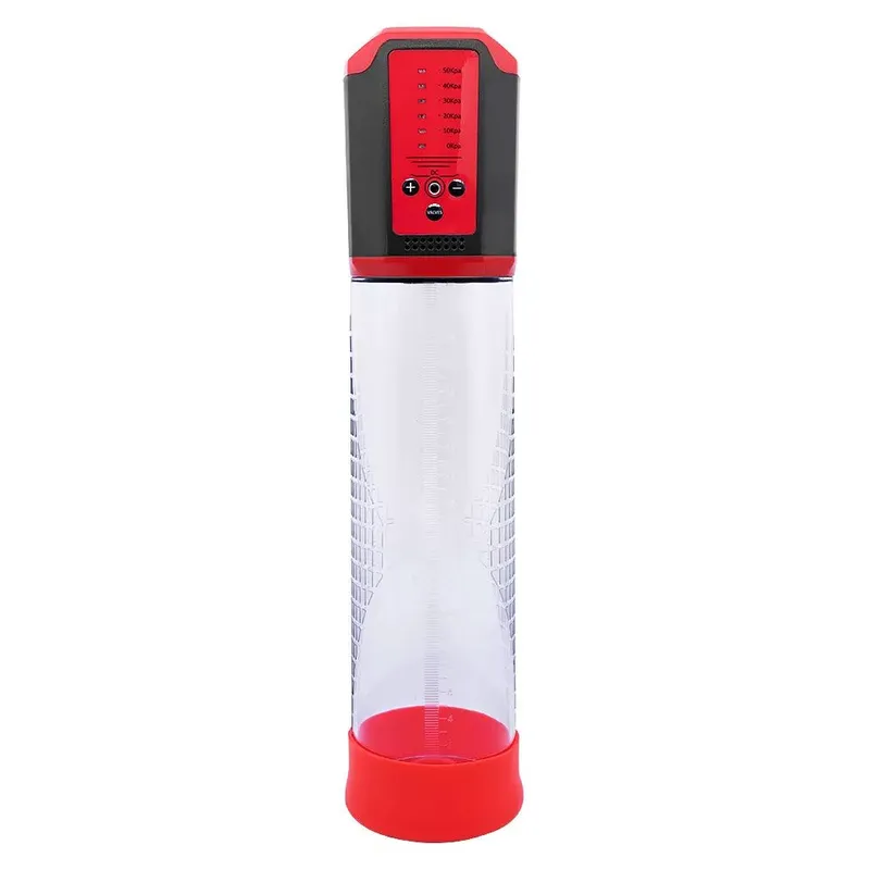 Автоматична вакуумна помпа Men Powerup Passion Pump Red, перезаряджувана, 5 режимів