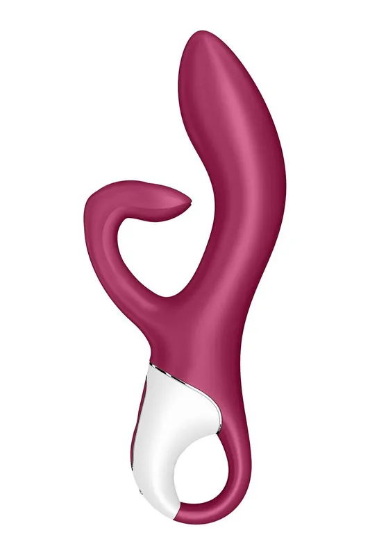 Вібратор-кролик Satisfyer Embrace me Berry з потрійним кліторальним відростком